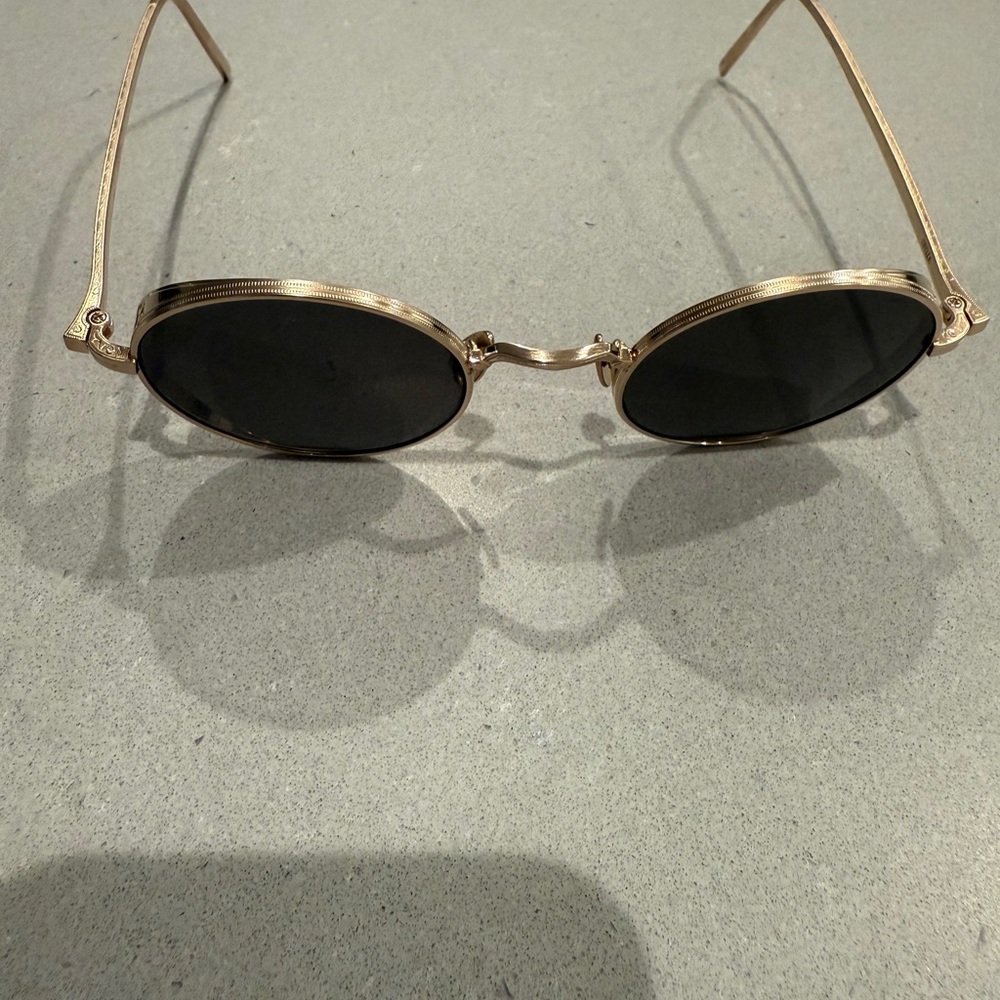Like-New Matsuda Gold Frame Round Sunglasses - Picture 3 of 10